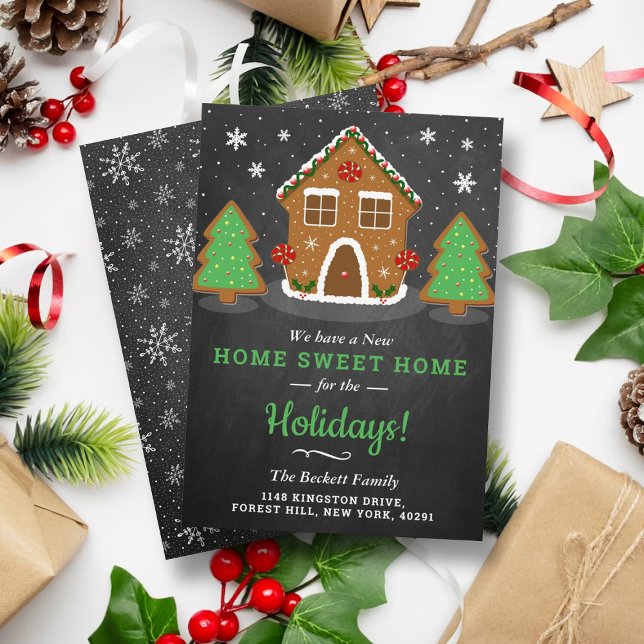 Cartes Pour Fêtes Annuelles Gingerbread House (Créateur téléchargé)