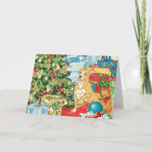Cartes Pour Fêtes Annuelles Gingerbread Wings Pit Bull Terrier Art de Noël