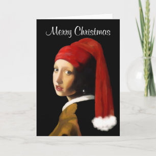 Cartes Pour Fêtes Annuelles Girl with the Pearl Earring Christmas