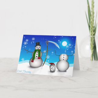 Cartes Pour Fêtes Annuelles Givré mauvais (carte)