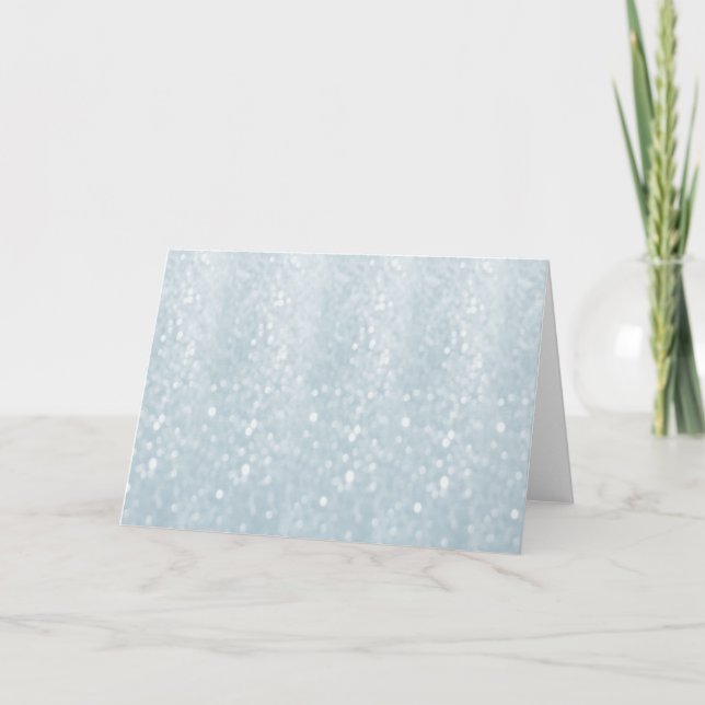 Cartes Pour Fêtes Annuelles Glamour élégant à la mode glitterie (Devant)