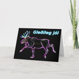 Cartes Pour Fêtes Annuelles Gleðileg Jól - Oie électrique