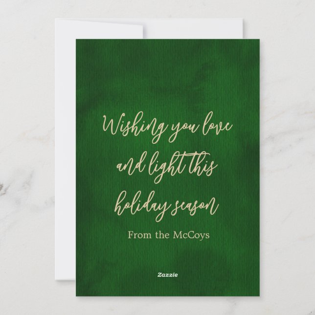 Cartes Pour Fêtes Annuelles Glitter Christmas Tree Card  (Dos)