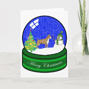 Cartes Pour Fêtes Annuelles globe de neige de boxeur