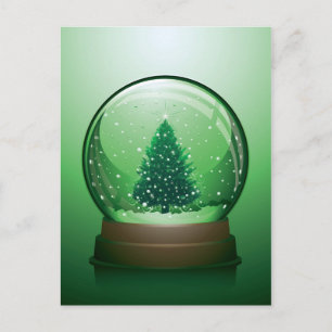 Cartes Pour Fêtes Annuelles Globe de neige réaliste de Noël