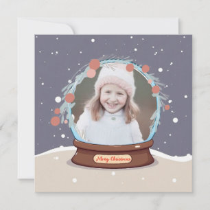 Cartes Pour Fêtes Annuelles Globe des neiges de Noël