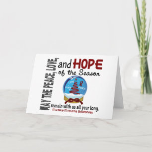 Cartes Pour Fêtes Annuelles Globe des neiges de Noël 1 myélome multiple