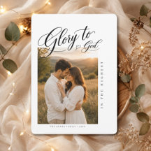 Gloire à Dieu Photo de Noël romantique religieux