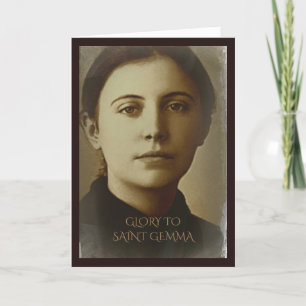 Cartes Pour Fêtes Annuelles Gloire À Saint Gemma Galgani