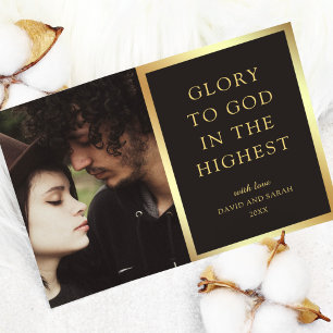 Cartes Pour Fêtes Annuelles Glory To God In The Highest Christmas Photo
