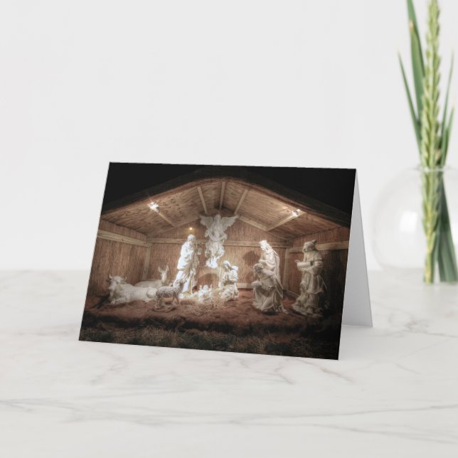 Cartes Pour Fêtes Annuelles Glory to the Newborn King (Devant)