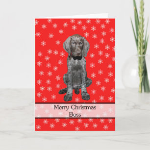Cartes Pour Fêtes Annuelles Glossy Grizzly Boss Joyeux Noël