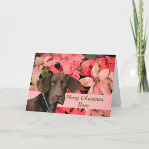 Cartes Pour Fêtes Annuelles Glossy Grizzly Boss Joyeux Noël
