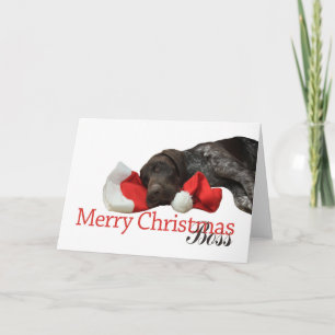 Cartes Pour Fêtes Annuelles Glossy Grizzly Boss Joyeux Noël
