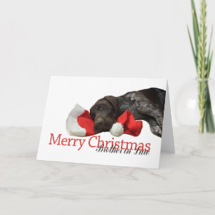 Cartes Pour Fêtes Annuelles Glossy Grizzly Brother en droit Joyeux Noël
