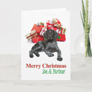 Cartes Pour Fêtes Annuelles Glossy Grizzly Son & Partner Merry Christmas