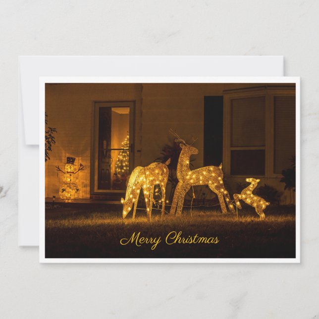 Cartes Pour Fêtes Annuelles Glowing Christmas (Devant)
