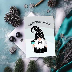 Cartes Pour Fêtes Annuelles Gnome avec Festive Champagne