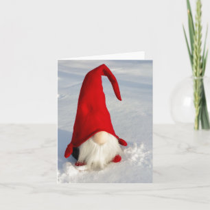 Cartes Pour Fêtes Annuelles Gnome de Noël scandinave