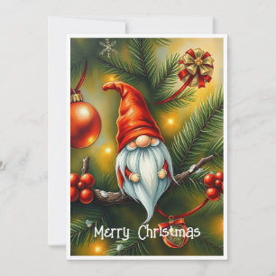 Cartes Pour Fêtes Annuelles Gnome Drôle Tendance Fantaisie Capricieux Pas de P