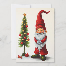 Cartes Pour Fêtes Annuelles Gnome Drôle Tendance Fantaisie Capricieux Pas de P