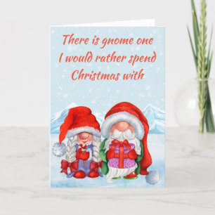 Cartes Pour Fêtes Annuelles Gnome one Plutôt passer Noël