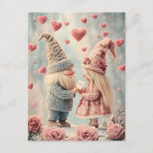 Cartes Pour Fêtes Annuelles Gnome Romance : Saint Valentin Gnome Couple