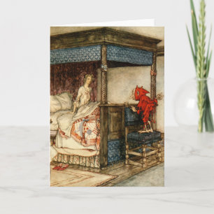 Cartes Pour Fêtes Annuelles Gnome Surprise par Arthur Rackham