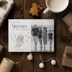 Cartes Pour Fêtes Annuelles Gnome Whimsical Pour Noël   Photo