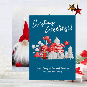 Cartes Pour Fêtes Annuelles Gnomes amusants voeux de Noël