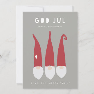 Cartes Pour Fêtes Annuelles Gnomes de Joyeux Noël