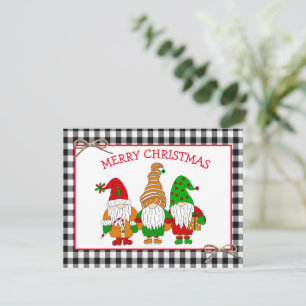 Cartes Pour Fêtes Annuelles Gnomes Festif Whimsical Personnalisé Noël Ho