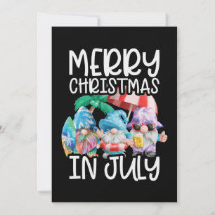 Cartes Pour Fêtes Annuelles Gnomes Merry Christmas in July Tropical