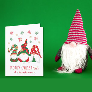 Cartes Pour Fêtes Annuelles Gnomes mignons Joyeux Noël