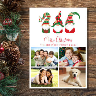 Cartes Pour Fêtes Annuelles Gnomes mignons Joyeux Noël Photo