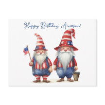 Gnomes patriotiques américains