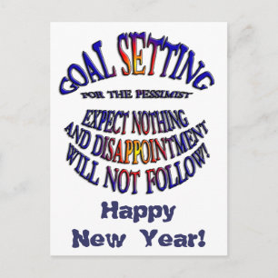 Cartes Pour Fêtes Annuelles Goal: Expect Nothing