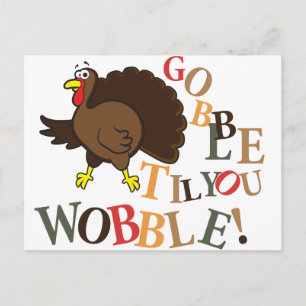 Cartes Pour Fêtes Annuelles Gobble jusqu'à ce que vous marchiez !