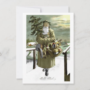 Cartes Pour Fêtes Annuelles God Jul Swedish Père Noël
