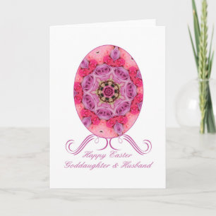 Cartes Pour Fêtes Annuelles Godgirl et mari heureux Pâques