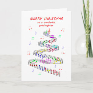Cartes Pour Fêtes Annuelles Godgirl Sheet Musique Noël
