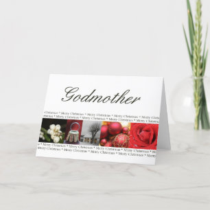 Cartes Pour Fêtes Annuelles Godmère Joyeux Noël rouge, noir et blanc