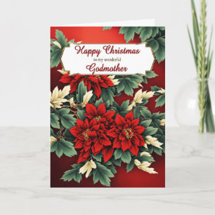 Cartes Pour Fêtes Annuelles Godmère Noël Poinsettias