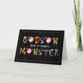 Cartes Pour Fêtes Annuelles Godson Favori Monster Funny Halloween