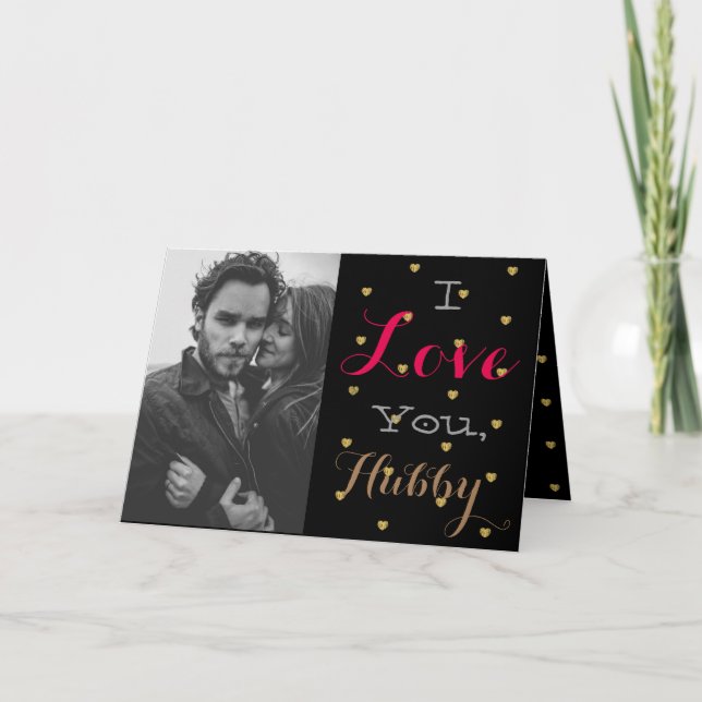 Cartes Pour Fêtes Annuelles Gold Hearts Saint-Valentin (Devant)