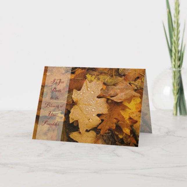 Cartes Pour Fêtes Annuelles Gold Leaf (Devant)