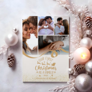 Cartes Pour Fêtes Annuelles Gold Parties scintillant 5 Photo Design de Noël