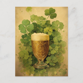 Cartes Pour Fêtes Annuelles Golden Brew Bliss St. Patrick’s Day