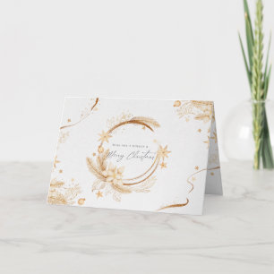 Cartes Pour Fêtes Annuelles Golden de Noël - Personnaliser