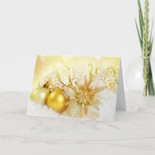CARTES POUR FÊTES ANNUELLES GOLDEN DESIGNER NOËL MERCI DE NOTER